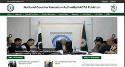 Desktop Screenshot of nacta.gov.pk