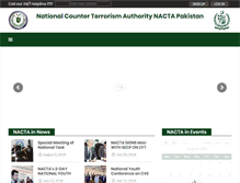 Tablet Screenshot of nacta.gov.pk